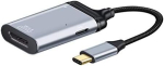 Cablecc usb-c type c kuni displayport monitori muunduri adapter 4k 2k 60hz pd toitepordi pesaga