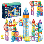 Valgusega magnetiliste klotside komplekt Click4Toys