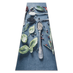 ANDRE 1151 pestav vaip Lusikad, k&ouml;&ouml;k, libisemisvastane - sinine