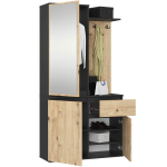 Koridori kapp Akord Entro, must/pruun