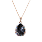 Naiste kaelakee DiamondSky "Celestial Drop III (Graphite)" Swarovski kristallidega DS01K829