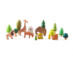 Puidust figuuride komplekt, 17 tk