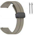 BestAccessories, silikoonist kellarihm, laius 22 mm, halli v&auml;rvi
