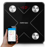 Vannitoa anal&uuml;&uuml;tiline kaal Bluetooth klaasist LCD-ekraan