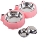 Metallist kahekordne koerakast 300ml x 2