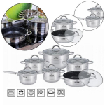 Roostevabast terasest kastruli ja pottide komplekt, 12 tk