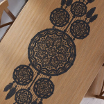 Laudlina, markizeta, 45x155 cm, must