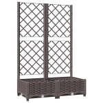 vidaXL v&otilde;rega taimekast, pruun, 80 x 40 x 121,5 cm PP