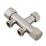 Nurkventiil mudel 3 INOX 1/2 x 1/2 x 1/2