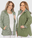 Kahepoolne naiste jope Elegance, roheline