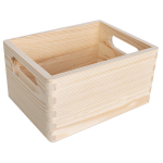 Creative Deco 3x suur puidust kast | 19,5 x 15 x 10 cm (+/- 1 cm) | Kast k&auml;epidemetega, esemete hoidja, m&auml;nguasjade kast | Sobib suurep&auml;raselt dekupaažiks, dokumentidele ja t&ouml;&ouml;riistadele