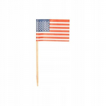 USA lipuga banketthambat&auml;pid 8 cm pikkused 500 tk., JAV vėliavos banketiniai dantų krap&scaron;tukai 8 cm ilgio 500 vnt.