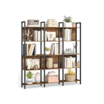 Raamaturiiul, VASAGLE LLS025B01, 24x128x154.1 cm, Vintage PruunMust