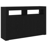 Kapp Must tamm Puidust ehitus 116 x 30 x 75 cm Kaasaegne kapp CFE45354