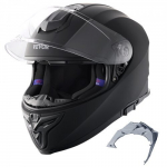 T&auml;iskatuv visoriga mootorrattakiiver Bluetooth pesaga