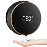 Seinale kinnitatav automaatne LED-seebidosaator temperatuurianduri ja 3-tasemelise vahuga, 300 ml LIVMAN MYX-W1