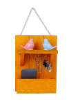 Seinapealne v&otilde;tmehoidja riiulitega Aberto Design, 31x24x8 cm, kollane