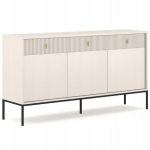 Rihveldatud sahtlitega kummut Mebel Elite MARCOS 154 cm ka&scaron;miir