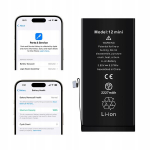 Telefoni aku Batteri iPhone 12 Mini mudelite jaoks ilma veateade, 2227 mAh, OEM kvaliteet, seisukord 100%