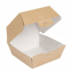 Burgerbox lainerpapp 13 x 12,5 x 9 cm 50 tk., Burgerbox gofruotas kartonas 13 x 12,5 x 9 cm 50 vnt.