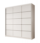 Riidekapp ADRK Greta 200, 200x58x215 cm, valge