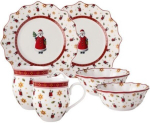 Villeroy & Boch Toy's Delight juubeli hommikus&ouml;&ouml;gikomplekt Santa, 6-osaline