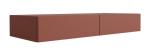 Meigilaud kahe sahtliga 3XE Living, 100x40x16 cm, 1tk, telliskivipunane