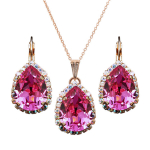 Naiste ehete komplekt &bdquo;Celestial Drop III (Rose)&ldquo; koos Swarovski kristallidega DS00S444