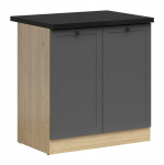 K&ouml;&ouml;gikapp Black Red White Junona Line, hall/pruun