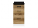 K&ouml;&ouml;gikapp sahtlitega Black Red White Junona Line Base, pruun/must