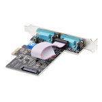 StarTech.com PCI Express 2 Port kaart - 2-poorts PCIe adapter/kaart naar RS232/RS422/RS485 (DB9), laagprofiel ondersteuning