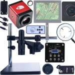 MIKROSKOOP ROSFIX EARTH PRO MCEP-0.5X-PZRR &ndash; REGULEERITAV VARS, SUURENDUS 7&ndash;45X, C-MOUNT KINNITUS