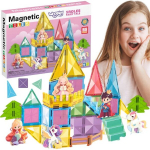 Magnetilised 3D ehitusklotsid lastele Muinasjutuline loss Woopie, 55 tk.