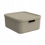 Rotho hoiukast kaanega Albula Light, 20L, beež, 39,5x35,5x17,7 cm