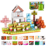 Magnetilised klotsid Vevor Forest Castle, 150 tk