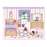 Taaskasutatavad kleepsud Melissa & Doug Play House