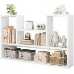 Valge kaasaegne skandinaavia moodne seinale paigaldatav avatud loft raamaturiiul 100 cm