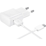 Laadija + USB-C kaabel Samsung A21S - A31 - A41 - A51 - A71 - Valge