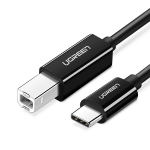 Ugreen US370 45034 kaabel USB-C / USB-B printeri jaoks 1m - must
