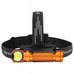 Pea- ja nurgalamp EDC Olight Perun 3 Orange koos peapaelaga - 3000 luumenit