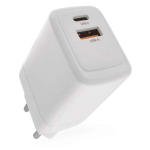 V&otilde;rgulaadija EMOS 1xUSB-A, 1xUSB-C GAN PD 45W valge