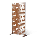 Metallist privaatsuspiire 120 x 193 cm pruun