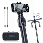 Endoskoopkaamera 360&deg; p&ouml;&ouml;rleva objektiivi ja 8 LED-valgusega LIVMAN S43-OTG