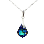 H&otilde;bekee "Barokk IV (Meridian Blue)" Swarovski&trade; kristallidega DS01K870