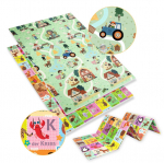 Kahepoolne kokkupandav XPE vahtp&otilde;randamatt turvaline 120x180 Saksa t&auml;hestik k&uuml;la Humbi