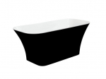 Vann Besco Assos Black&White Matt, 160 x 70 cm, koos klik-klak kuldse &auml;ravooluga, eemaldatav pealt