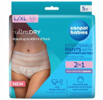 &Uuml;hekordsed imavad p&uuml;ksikud Canpol Babies 2in1, L/XL, 5 tk.