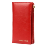 Naiste nahast rahakott REJA, punane