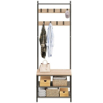 Riidepuud, kingad, jakid, helepruun, seisva loft