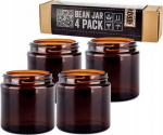 Comandante Bean Jar Set - Brown Glass - 4 Pack